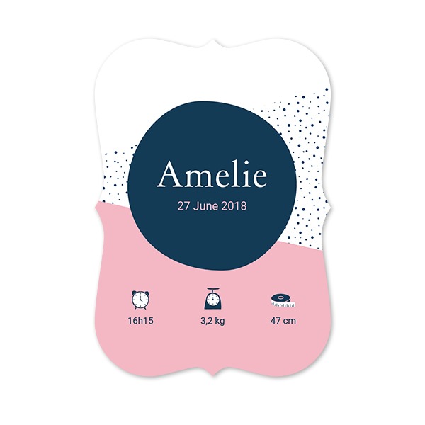 Grusskarte mit Klammer-Rahmen Hochformat 10 x 14,3 cm