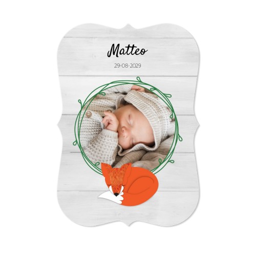 Enkle Fotokort spidse kanter Portræt 10 x 14,3 cm