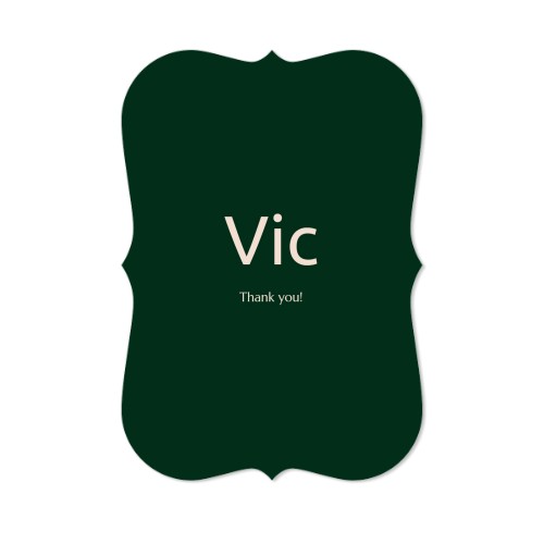 Enkle Fotokort med spisse kanter stående 10 x 14,3 cm