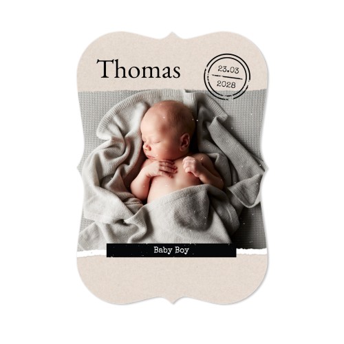 Grusskarte mit Klammer-Rahmen Hochformat 10 x 14,3 cm