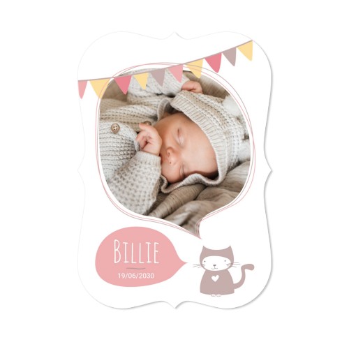 Enkla Fotokort med spetskant Stående 10 x 14,3 cm