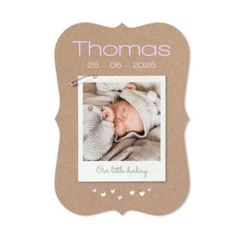 Faire-part 1 Accolades portrait 10 x 14,3 cm