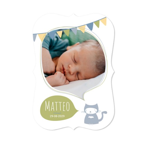 Enkle Fotokort med spisse kanter stående 10 x 14,3 cm