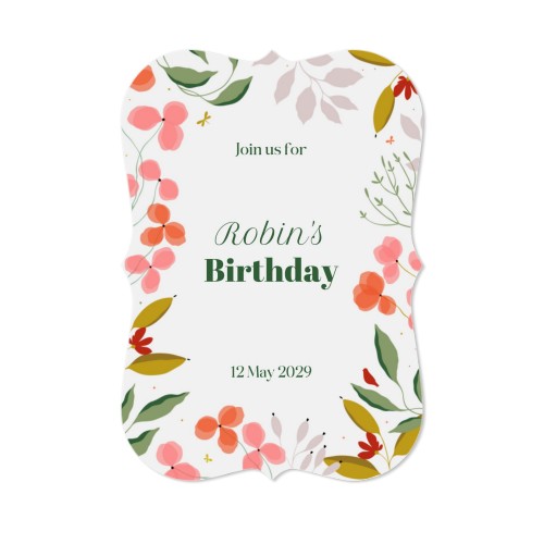 Enkla Fotokort med spetskant Stående 10 x 14,3 cm