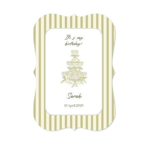 Enkle Fotokort med spisse kanter stående 10 x 14,3 cm