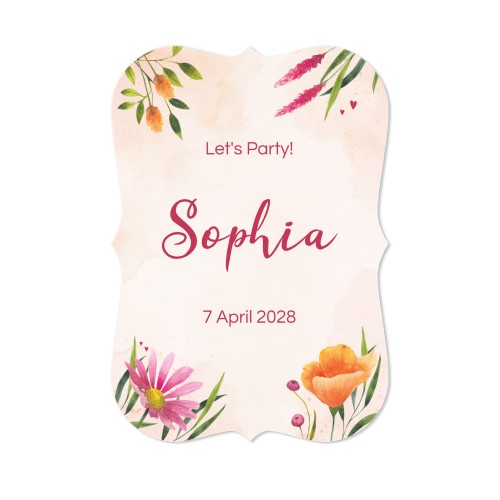 Single Card with brackets Portrait 10 x 14,3 cm