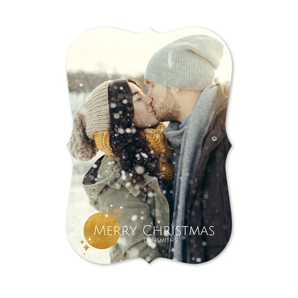 Grusskarte mit Klammer-Rahmen Hochformat 10 x 14,3 cm