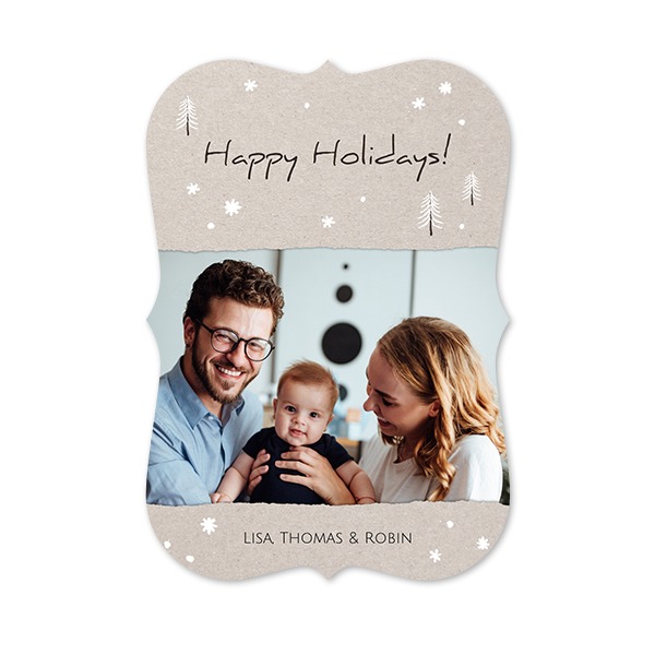Single Card with brackets Portrait 10 x 14,3 cm