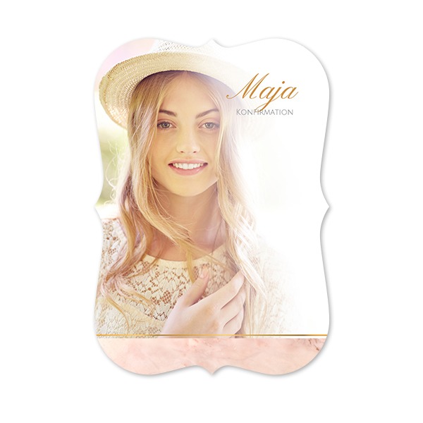 Enkla Fotokort med spetskant Stående 10 x 14,3 cm