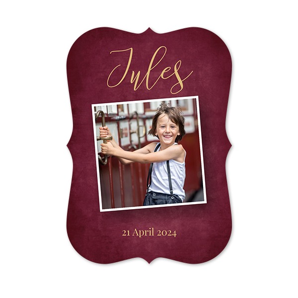Single Card with brackets Portrait 10 x 14,3 cm