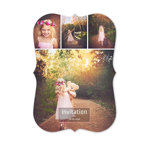 Single Card with brackets Portrait 10 x 14,3 cm