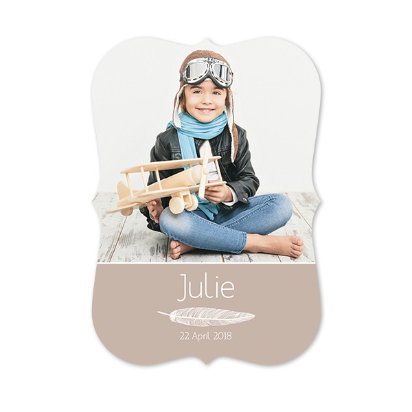 Single Card with brackets Portrait 10 x 14,3 cm