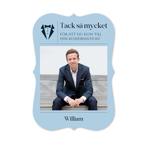 Enkla Fotokort med spetskant Stående 10 x 14,3 cm