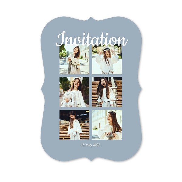 Single Card with brackets Portrait 10 x 14,3 cm