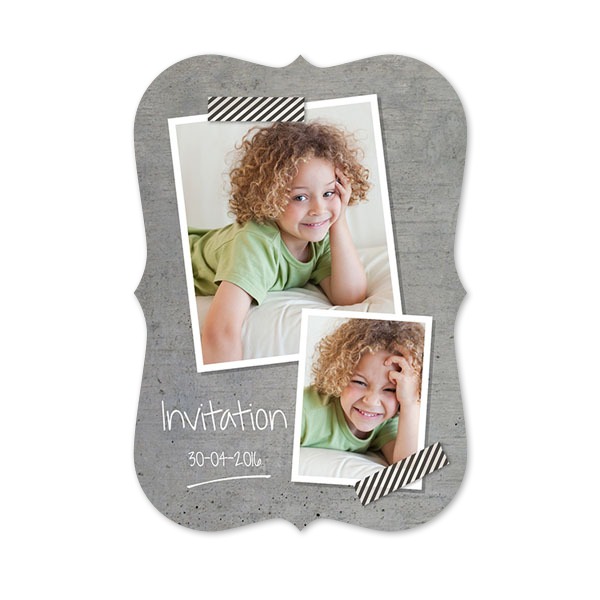 Single Card with brackets Portrait 10 x 14,3 cm