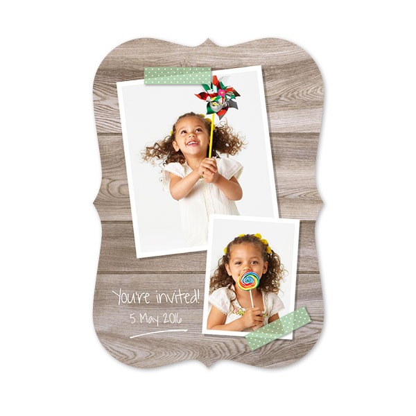 Single Card with brackets Portrait 10 x 14,3 cm