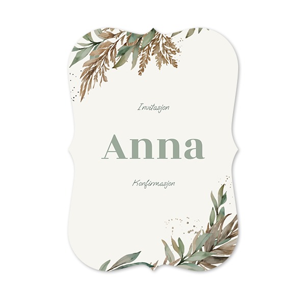 Enkle Fotokort med spisse kanter stående 10 x 14,3 cm