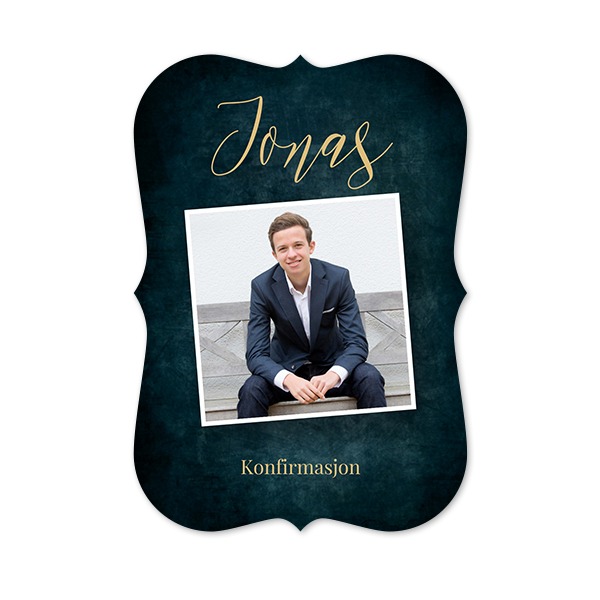 Enkle Fotokort med spisse kanter stående 10 x 14,3 cm