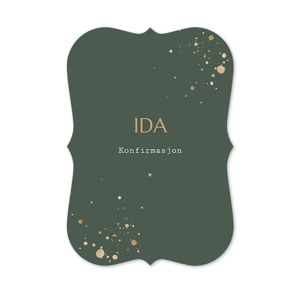 Enkle Fotokort med spisse kanter stående 10 x 14,3 cm