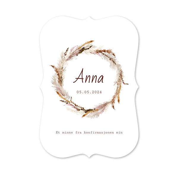 Enkle Fotokort med spisse kanter stående 10 x 14,3 cm