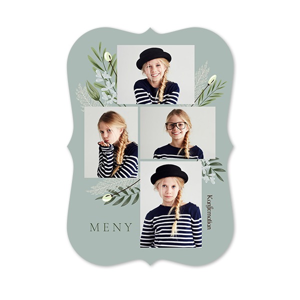 Enkla Fotokort med spetskant Stående 10 x 14,3 cm