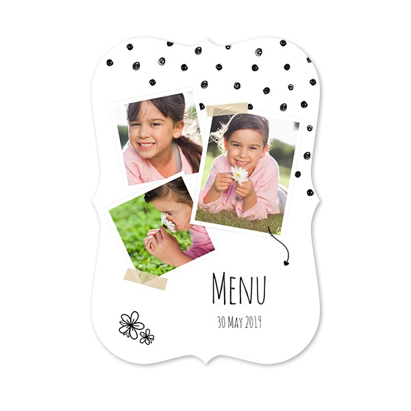 Single Card with brackets Portrait 10 x 14,3 cm