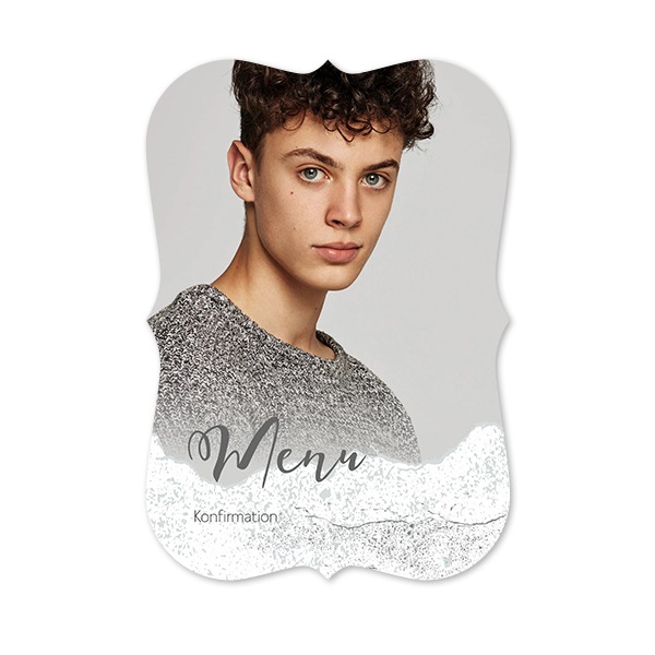 Enkle Fotokort spidse kanter Portræt 10 x 14,3 cm