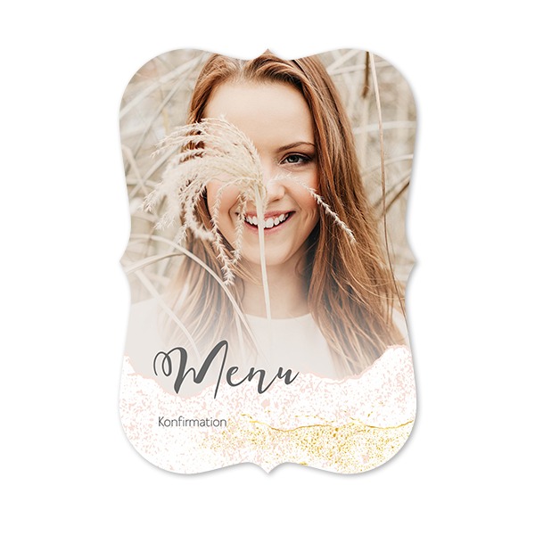 Enkle Fotokort spidse kanter Portræt 10 x 14,3 cm