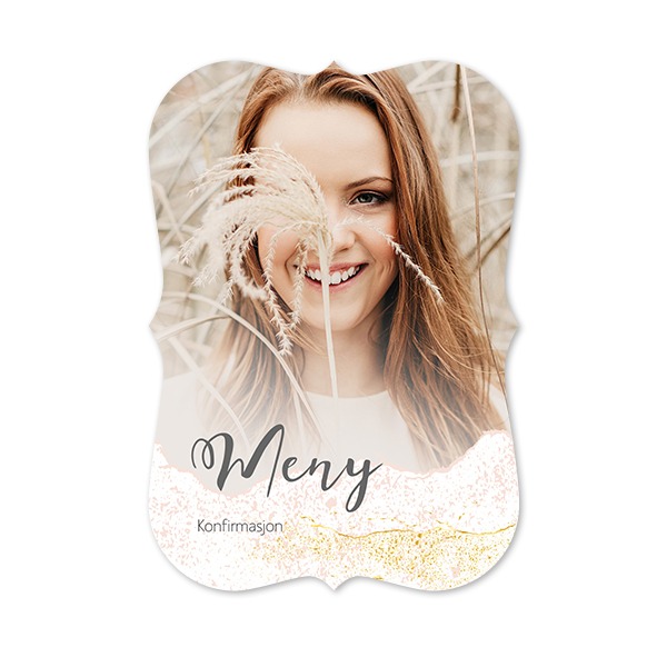 Enkle Fotokort med spisse kanter stående 10 x 14,3 cm