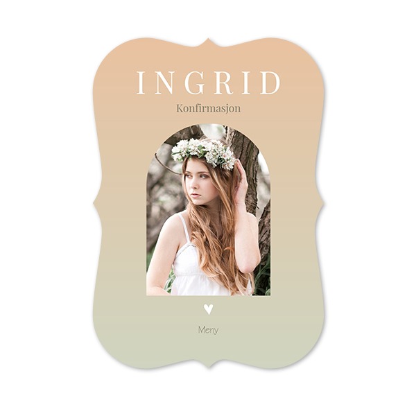 Enkle Fotokort med spisse kanter stående 10 x 14,3 cm