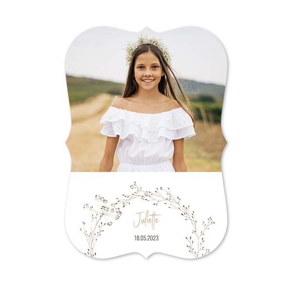 Faire-part 1 Accolades portrait 10 x 14,3 cm Faire-part 1 Accolades portrait 10 x 14,3 cm