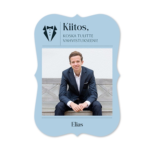 Klassiset kuvakortit aaltoreunoilla Pysty 10 x 14,3 cm