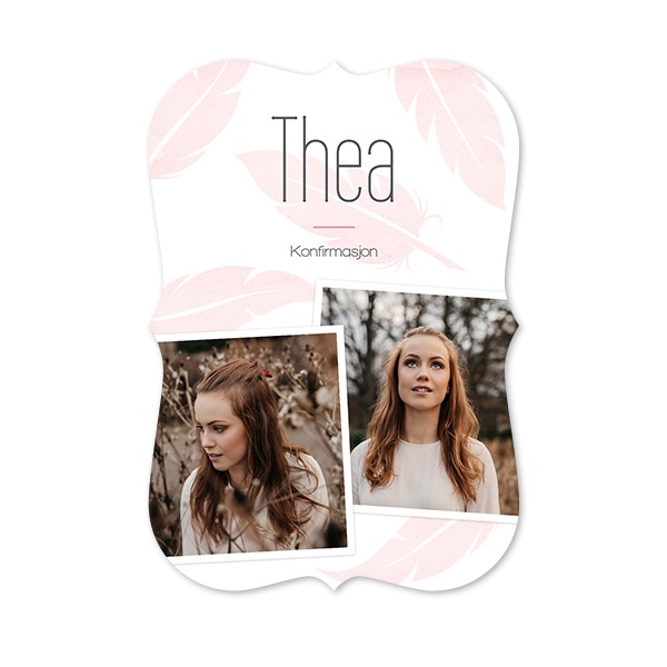 Enkle Fotokort med spisse kanter stående 10 x 14,3 cm