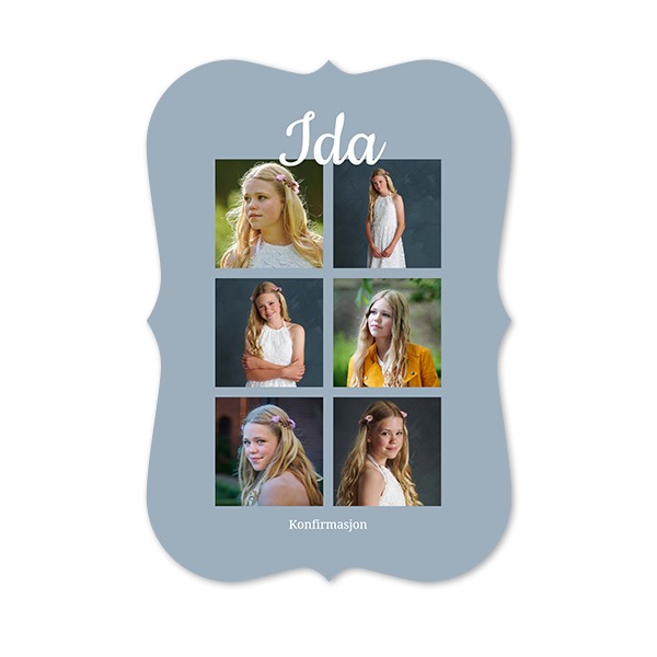 Enkle Fotokort med spisse kanter stående 10 x 14,3 cm Enkle Fotokort med spisse kanter stående 10 x 14,3 cm