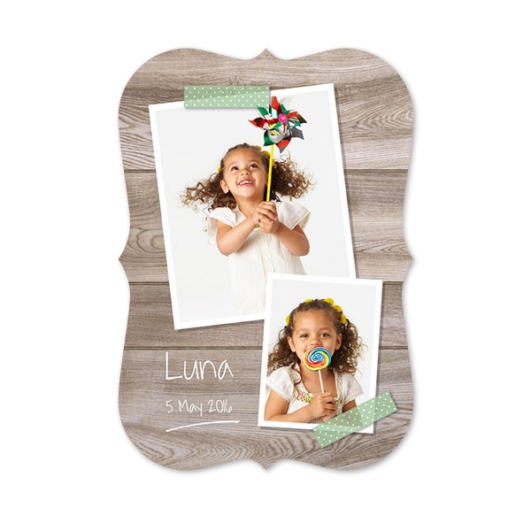 Faire-part 1 Accolades portrait 10 x 14,3 cm