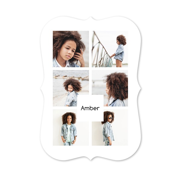 Grusskarte mit Klammer-Rahmen Hochformat 10 x 14,3 cm