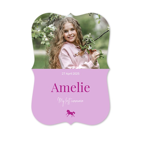 Single Card with brackets Portrait 10 x 14,3 cm
