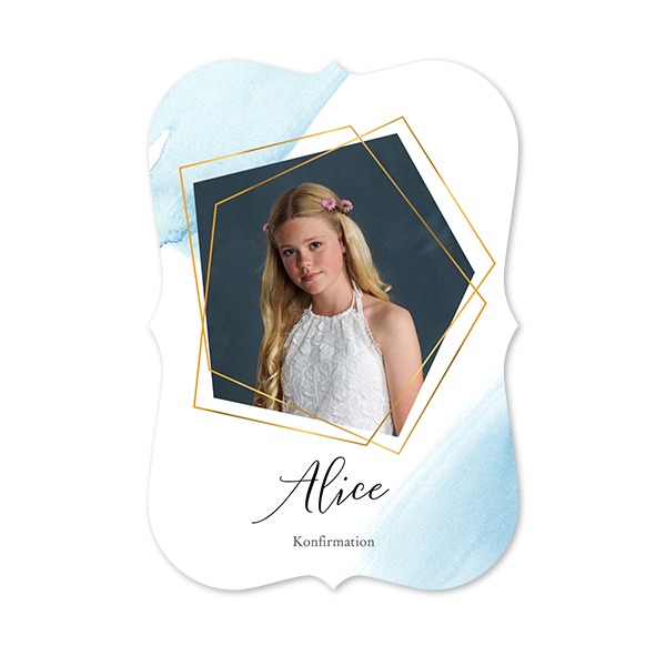 Enkla Fotokort med spetskant Stående 10 x 14,3 cm