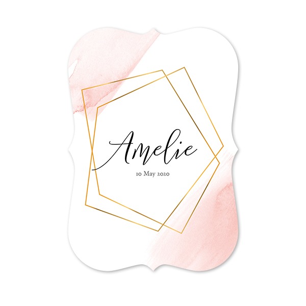 Single Card with brackets Portrait 10 x 14,3 cm