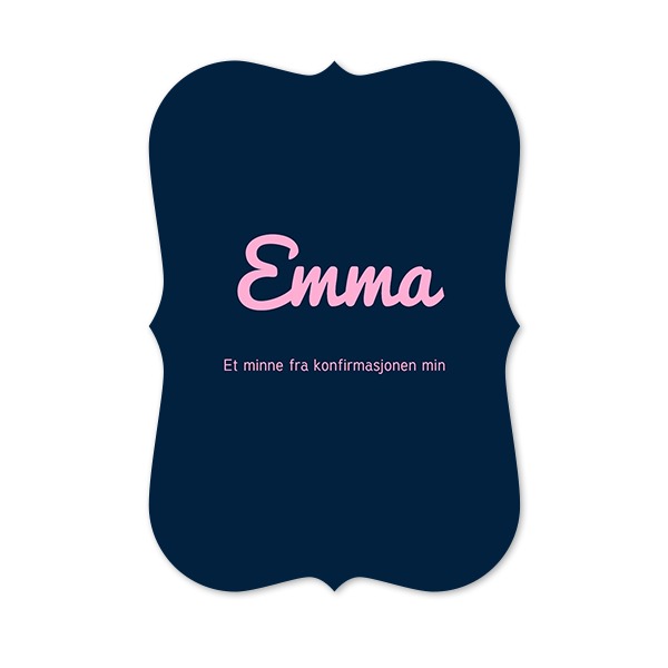 Enkle Fotokort med spisse kanter stående 10 x 14,3 cm