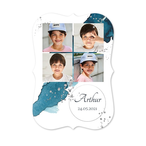 Faire-part 1 Accolades portrait 10 x 14,3 cm