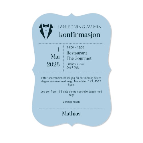 Enkle Fotokort med spisse kanter stående 10 x 14,3 cm