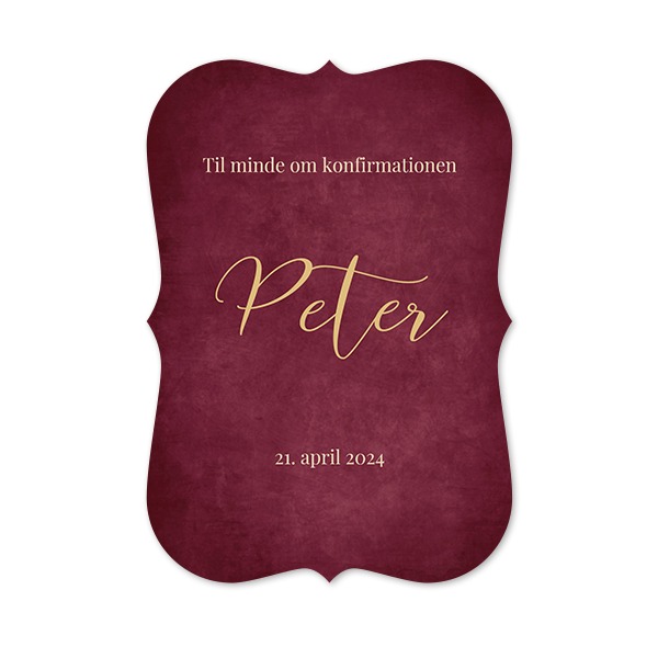 Enkle Fotokort spidse kanter Portræt 10 x 14,3 cm