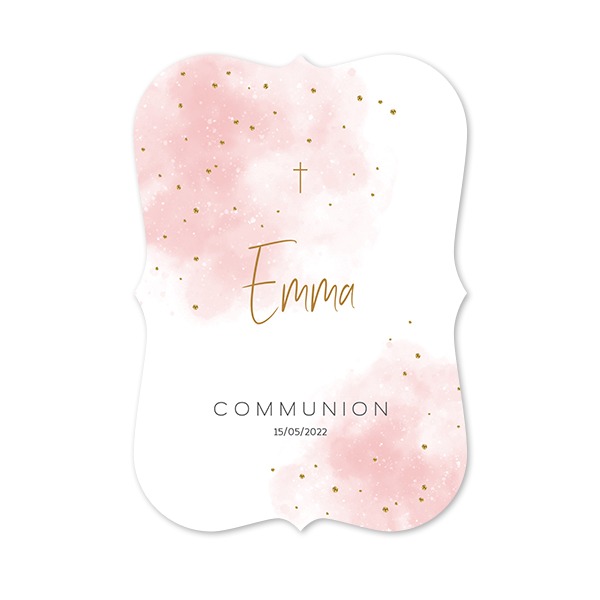 Grusskarte mit Klammer-Rahmen Hochformat 10 x 14,3 cm