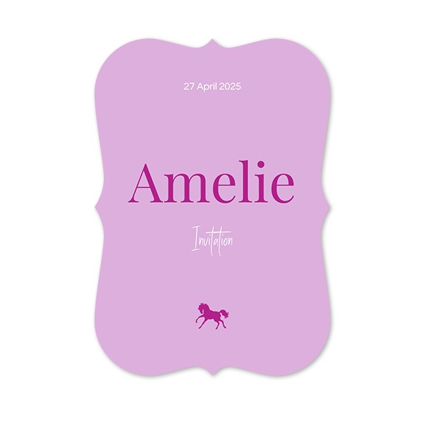 Single Card with brackets Portrait 10 x 14,3 cm