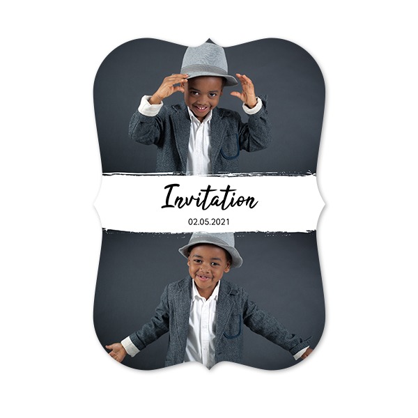 Faire-part 1 Accolades portrait 10 x 14,3 cm