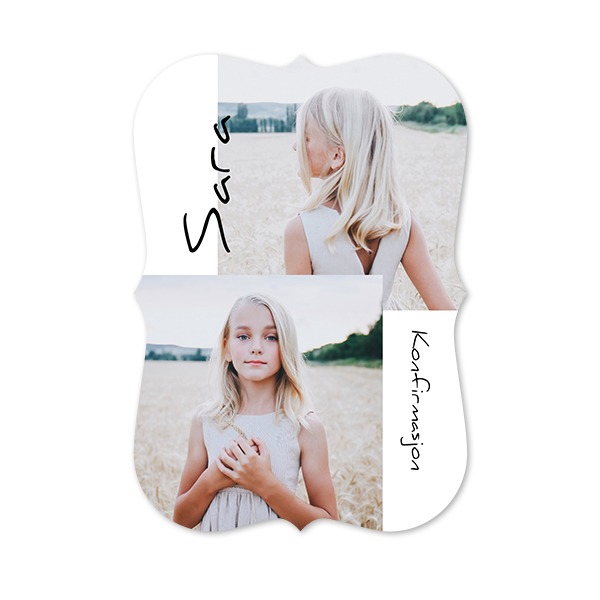 Enkle Fotokort med spisse kanter stående 10 x 14,3 cm Enkle Fotokort med spisse kanter stående 10 x 14,3 cm