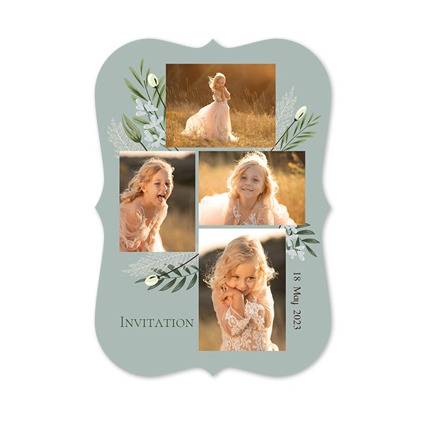 Single Card with brackets Portrait 10 x 14,3 cm