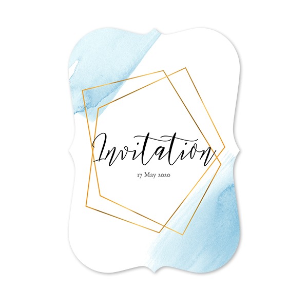 Single Card with brackets Portrait 10 x 14,3 cm