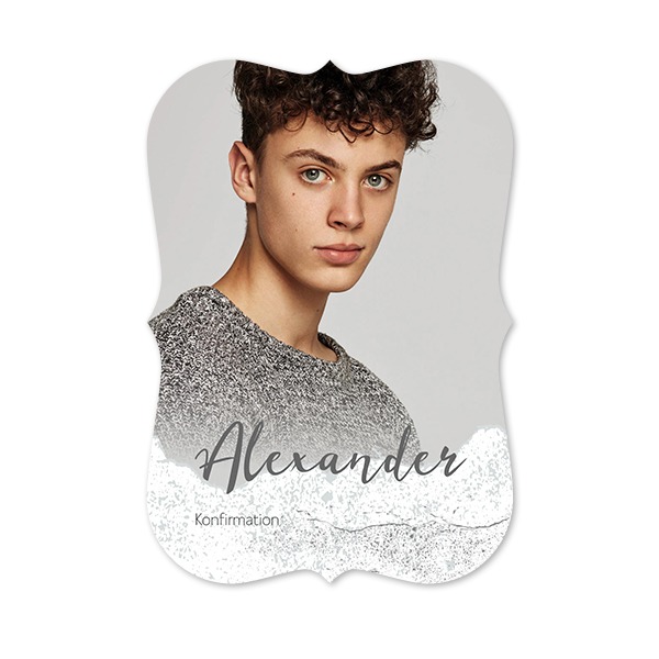 Enkla Fotokort med spetskant Stående 10 x 14,3 cm